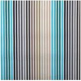 Stofferia Stoff Outdoorstoff Dralon Teflon Streifen Multi Türkis, Breite 160 cm, Meterware blau