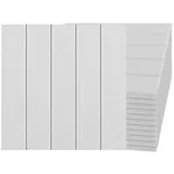 Coonoor Akustikplatte Akustikplatten Selbstklebend, 12 Stück Hohe Dichte Schallabsorber, (12-St), für Decken-/Tür-/Wanddekoration, Studio/Home/Gaming Deko weiß