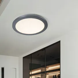 WOFI LED Deckenlampe 1 rund grau