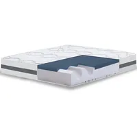 The White Stone Großes Einzelbett Matratze 120x200 Memory Foam,