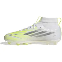 adidas F50 Sparkfusion League Mid Cut AG/FG Kinder Cloud White/Iron Metallic/Hi-Res Yellow 38