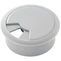 TRU Components WP50BK Kabeldurchführung für Arbeitsplatten ABS Grau 1St.