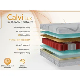MKS Taschenfederkernmatratze CALVI 160 x 200 cm H3/H4