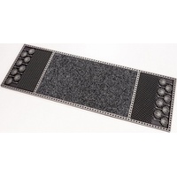 Home2Fashion Fußmatte »CC Clean Dandeli«, rechteckig, schmale Schmutzfangmatte, strapazierfähig, In- und Outdoor geeignet, grau