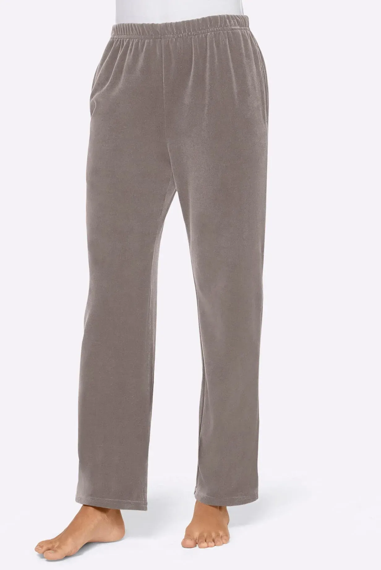 Nickihose FEEL GOOD, Damen, Gr. 36/38, Normalgrößen, grau, 80% Baumwolle, 20% Polyester, unifarben, Hosen