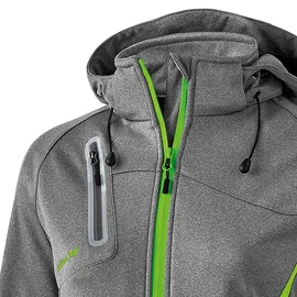 Erima Softshell Fonction Jacke Grey Marl / Green Gecko 36