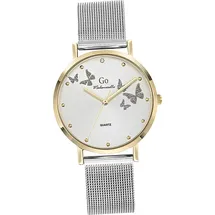 GIRL ONLY Damen Armbanduhr silber Analog Quarzuhr Armband GO D2UGO695362