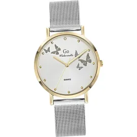 GIRL ONLY Damen Armbanduhr silber Analog Quarzuhr Armband GO D2UGO695362