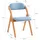 SoBuy Klappstuhl Stoff blau