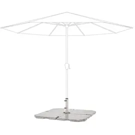 Doppler Schirmständer Edelstahl Silber