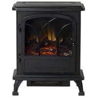 abc HOME Elektrokamin in Schwarz, kompakt, Perfekt für kleine Räume schwarz