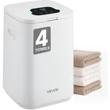 Vevor Handtuchwärmer Eimer Wärmegerät 20 L mit LED-Anzeige & Einstellung (Timer & Temperatur) & Sicherheitsschloss & 4 Haken, Towel Warmer für Spa Zuhause Badezimmer Waschküche Weiß