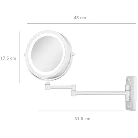 Gillian Jones Double-sided Wall mirror with LED light White