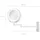 Gillian Jones Double-sided Wall mirror with LED light White