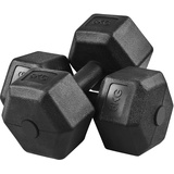 Yaheetech Hanteln Set 2er Kurzhanteln für Krafttraining oder zu Hause Hantelset 2 stück Hanteln Dumbbell Set Fitness 2er Set 2x6 kg