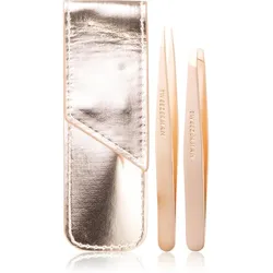 Tweezerman Professional Reiseset für die Augenbrauen Farbton Rose Gold