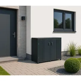 MCW Mülltonnenverkleidung MCW-O67 132 x 84 x 122 cm anthrazit
