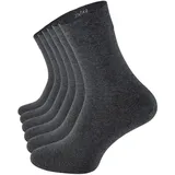 Clark Crown® Baumwoll-Socken 6 Paar Grau 47-50