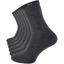 Clark Crown® Baumwoll-Socken 6 Paar Grau 47-50