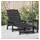 vidaXL Sonnenliege 162 x 53 x 99 cm Schwarz