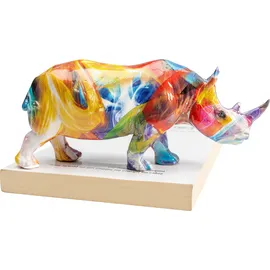 Kare Design Deko Figur Colored Rhino 17cm