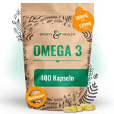 Omega 3 Kapseln Hochdosiert – 400 Fischöl Kapseln Hochdosiert - Reines Omega 3 Öl Aus Nachhaltigem Fischfang – 1000mg Omega3 Fettsäuren Pro Kapsel – Mit Omega 3 Triglyceride EPA DHA