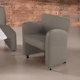 exxpo - sofa fashion Sessel »Intenso, Loungesessel, modern, wahlweise in Leder oder Textil«, hohe Bodenfreiheit, frei im Raum stellbar, hoher Sitzkomfort