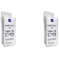 ZEISS AntiBeschlag-Spray mit 15ml Inhalt inklusive einem Brillen-Reinigungstuch für einen lang anhaltenden Beschlagschutz - auch bei hoher Luftfeuchtigkeit (Packung mit 2)