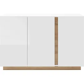 Home Affaire CLAiR Sideboard 52 138 x 91 x 40 cm Weiß hochglanz