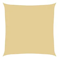 VidaXL Sonnensegel Sandfarbe 7x7 m 100% Polyester Oxford