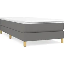 vidaXL Boxspringbettgestell Dunkelgrau 100x200 cm Stoff