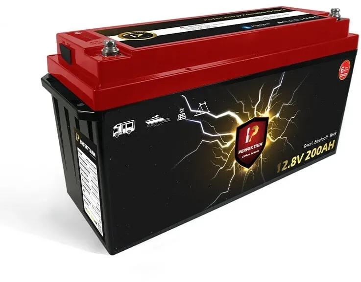 Perfektium LiFePO4 Batterie 12.8V 200Ah mit BMS Heizfolie & Bluetooth