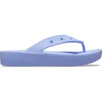 Crocs Damen Classic Platform Flip Flop Flipflop, Moon Jelly, 36 EU - 36 EU