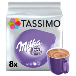 Schokoladengetränkekapseln Tassimo Milka (kompatibel mit Bosch Tassimo Kapselmaschinen), 8 Stk.