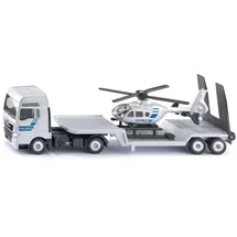 Sieper GmbH 1759 - MAN Lkw mit Polizei Helikopter Blau/Silber 1:87