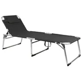 Mojawo Doppelliege XXL Aluminium Gartenliege Sonnenliege Liege gepolstert L200xB70cm