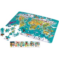 HaPe 2-in-1-Weltreise Puzzle und Spiel