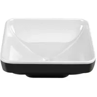 Vitra Water Jewels Waschtisch 4441B091-2000 36x36/38,5x38,5cm, ohne Überlauf/Hahnloch, perlmutt-weiß/schwarz