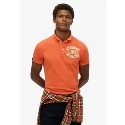 Superdry für Herren. M1110396A Polo Vintage Athletisch orange (XXL), Lässig, Baumwolle, Kurzarm
