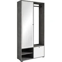 INOSIGN »DINO Kompaktgarderobe, Garderoben-Set DINO«, Mit Spiegel und Kleiderstange,