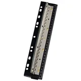 Wedo 679401 Vierfachlocher (aus Metall zum Abheften inkl. 28 cm Skala und Auffangbehälter)