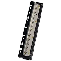 Wedo 679401 Vierfachlocher (aus Metall zum Abheften inkl. 28 cm Skala und Auffangbehälter)