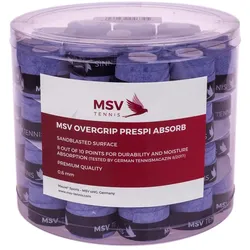 MSV Overgrip Prespi Absorb 0.6mm (Schweissabsorption/Komfort) blau 60er Box