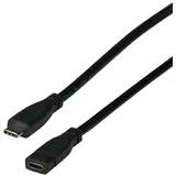 EFB-Elektronik USB-C auf USB-C 0,2 m Schwarz