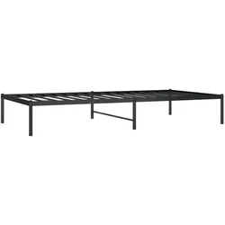 vidaXL Bettgestell Metall Schwarz 100x200 cm