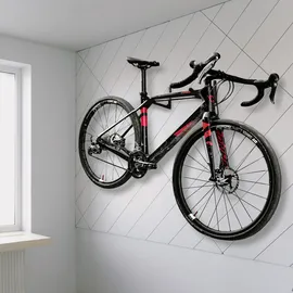 Lemodo Fahrrad Wandhalterung klappbar mit Ablagenetz schwarz