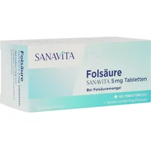 Sanavita Folsäure 5 mg Tabletten 100 St.