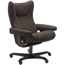 STRESSLESS Bürostuhl Wing Office Leder Braun Batick Brown