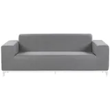 Beliani Rovigo Loungesofa grau/weiß