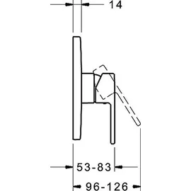 Hansa Hansaronda Einhandmischer rund für 1 Verbraucher Chrom 83869573